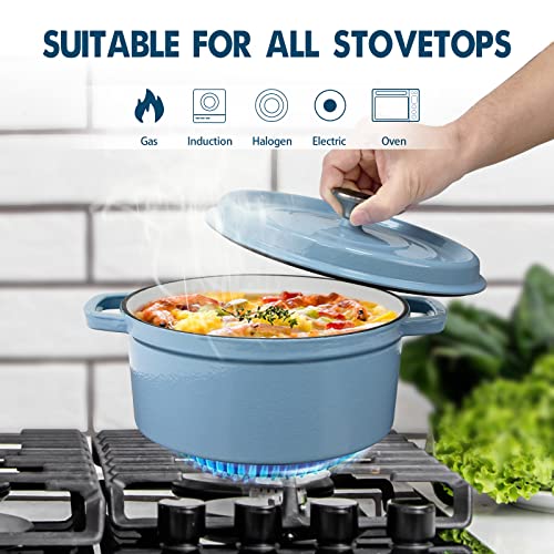 Dutch Oven 5 Quart, Nonstick Dutch Oven,Dutch Oven Pot with Lid