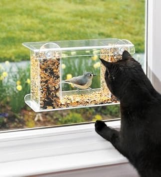 One Way Mirror Birdfeeder Amazon Co Uk Garden Outdoors