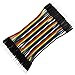 COMeap Breadboard Jumper Wires, Multicolored Ribbon Dupont Cables Assorted Kit 120 Pieces 10CM 40pin Male to Female for Arduino Raspberry Pi