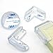 24 Packs Baby Safety Edge Corner Guards Edge Safety Bumpers with 3M Adhesive (L Shaped & Ball Shaped)