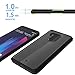HTC U11 Plus Case, OUBA [Shock Absorption] Air Hybrid Armor Defender Protective Case and Crystal Clear Back Cover for HTC U11 Plus / HTC U11+ (Black)