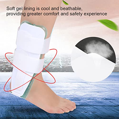 Férula de Tobillo Ajustable con Paquetes de Gel, Soporte para Esguinces, Estabilizador con Terapia de Frío y Calor