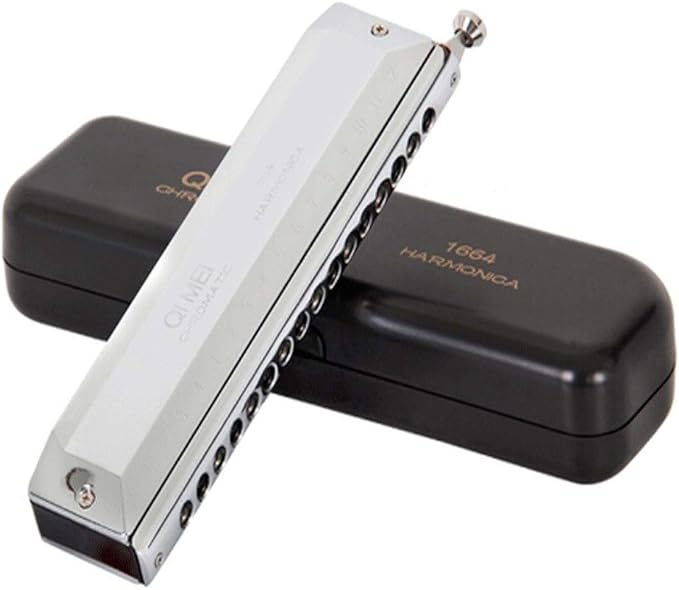 FDCW Harmonica, harmonica chromatique 16 trous 64 tons, clé de sol en