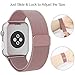 Apple Watch Band 38mm Rose Gold Milanse Mesh Loop Magnetic Strap WristBand Replacement for iWatch Band Series 3 Series 2 Series 1