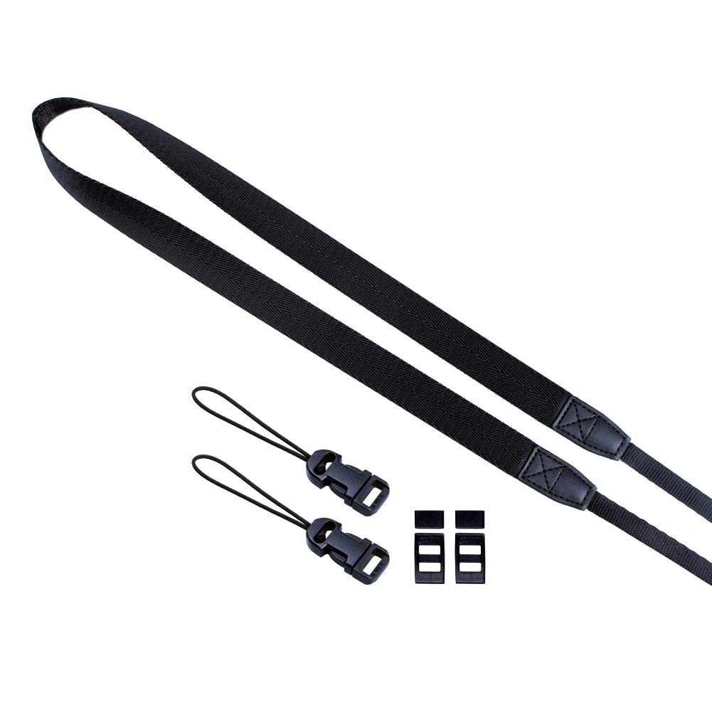 VKO Slim Camera Strap, Quick Release Camera Neck Shoulder Strap for SLR Mirrorless Cameras Strap(Black)