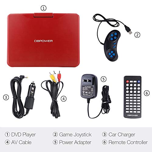6 %25E3%2580%2590Upgraded%25E3%2580%2591DBPOWER+Portable+Supports+Rechargeable+Mount+Red