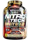 MuscleTech NitroTech Whey Gold, 100% Whey Protein Powder, Whey Isolate and Whey Peptides, Vanilla, 5.5 Pound