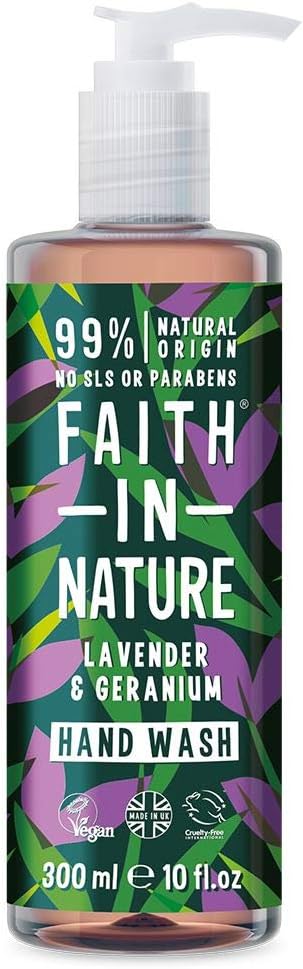 Faith In Nature Lavender & Geranium Hand Wash 300ml Soothing Natural Formula