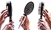 Qwik Clean Self Cleaning Hair Brush - Easy Clean Detangle Brush or Comb - Retractable Brush Detangler for Wet or Dry Hair - Adults & Kids - by Qwik Clean - (White)
