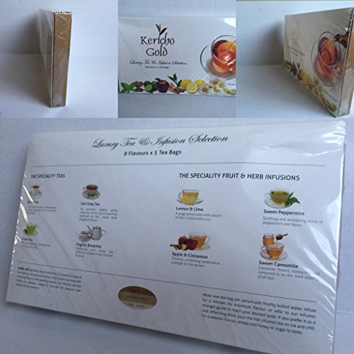Kericho Gold Luxury Tea & Infusion Selection 8 flavours x 5 tea bags