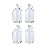 FastRack Glass Jug, 1 gal (128oz) (Pack of 4) - NO