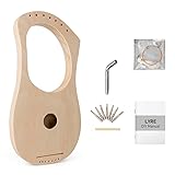 Kmise Lyre Harp 7 String DIY Kit Make Your Own Bass