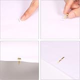 KINBOM 600Pcs 8x15mm Gold Paper Fasteners Brads Split Pins DIY Scrapbooking view 4