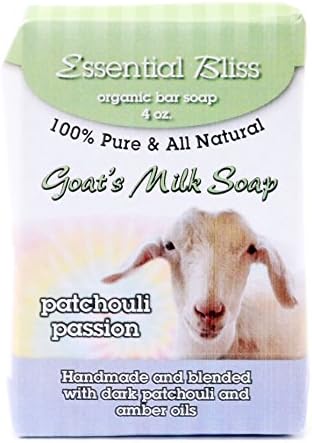 All Natural Handmade Goat Milk Soap Patchouli Passion - 4 Ounce Bar Good for your Skin Wonderful Fragrance. Full Refund if not Delighted!