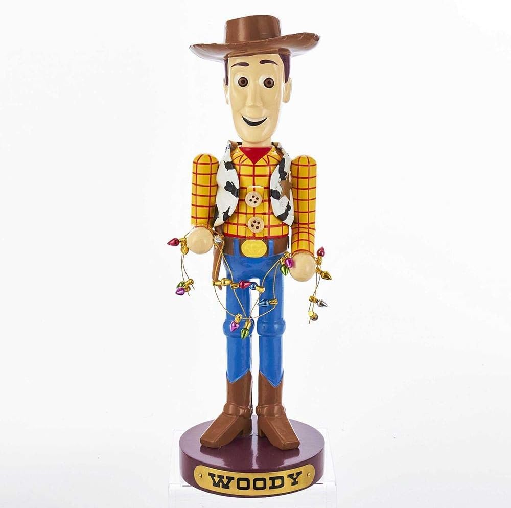 Nutcrackers - Kurt Adler Disney Toy Story Woody Nutcracker, 11-inch Height, Multicolor, Wood
