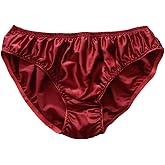 Yavorrs Men's 100% Pure Silk Underwear Bikini Briefs Panties