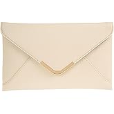 JNB Faux Leather Envelope Clutch Purse
