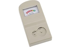 Acouto Portable Button Cell Battery Tester with Screen Display - 1.5V & 3V Small Battery Tester Meter Tool Watch Batteries - 