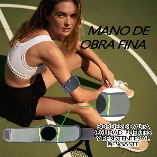 2 Piezas Codo de tenista, codera para tendinitis y codo de tenista, tensión ajustable, aliviar el dolor del codo, adecuado para diversos deportes.