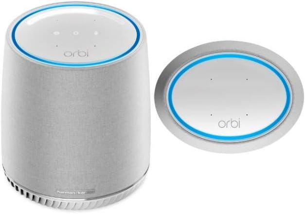 NETGEAR Orbi Voice Mesh WiFi Satellite Extender - (RBS40V), Only Works with Orbi WiFi Systems, Model:RBS40V-100NAS