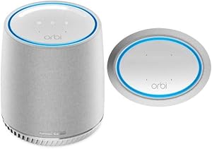 NETGEAR Orbi Voice Mesh WiFi Satellite Extender - (RBS40V), Only Works with Orbi WiFi Systems, Model:RBS40V-100NAS
