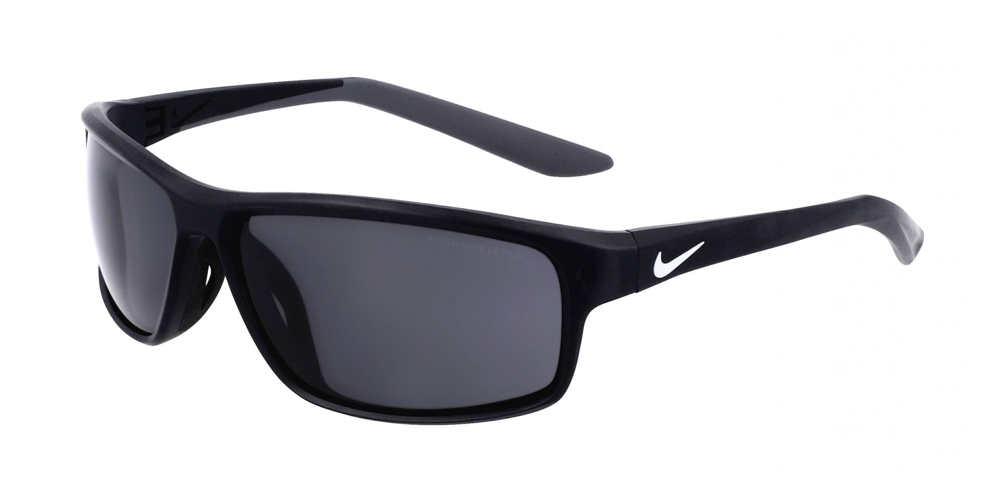 Nike RABID 22 DV2371 010 Matte Black/Dark Grey Sunglasses Unisex Iniettato, Rectangle, 62