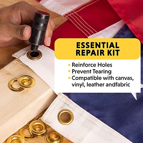 General Tools 3/8"1/2" Grommet Kit Rustproof Solid Brass Grommets