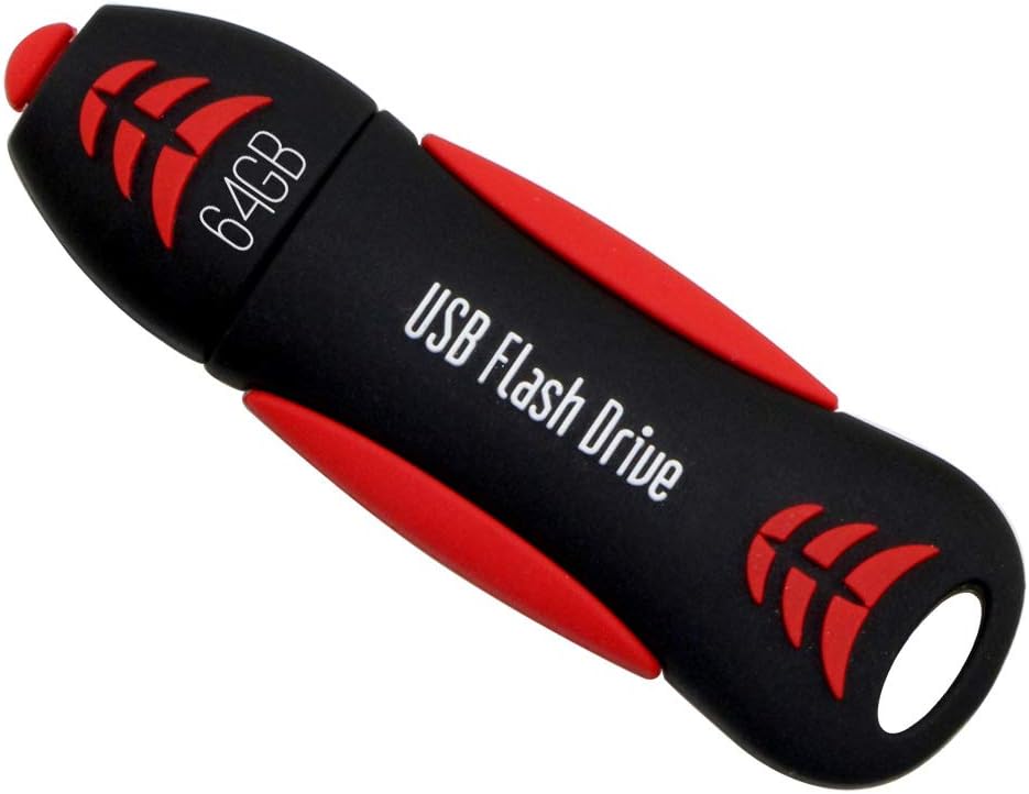 USB Flash Drive 64GB, Thumb Drive Flash Drive 2.0 / Peripheral Storage Memory Stick Adapter, Suitable for MAC/PC