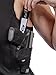 CCW Tactical Holster Shirt Tank Top Concealed Carry & Workout, Moisture Wicking, Right/Left Black