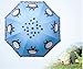 Finex­­ Fully Auto Open/Close Umbrella Totoro - Windproof - UltraSlim, Compact for Easy Carrying (Sky Blue)