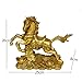 BRABUD Brass Money Running Horse Statues Chinese Handmade Figurines Home Decor Collectible Gift BS041