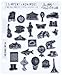Stampers Anonymous Tim Holtz Cling Rubber Stamp Set, 7 by 8.5-Inch, Tiny Things