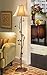 Antique Birds & Vines Floor Lamp, Brown