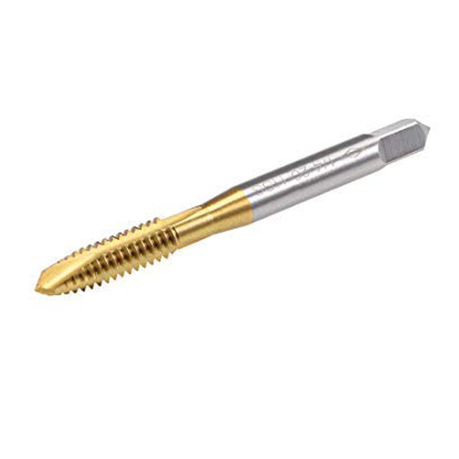 TOP-VIGOR UNC 1/4-20 Metric Machine Tap Spiral Point Plug, Ground Threads H2 3 Flutes Titanium HSS Threading Tap