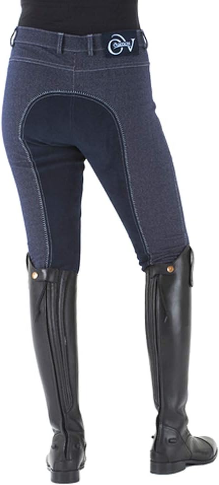 UnknownOVATION Women's Euro Melange Full Seat Grey Breeches