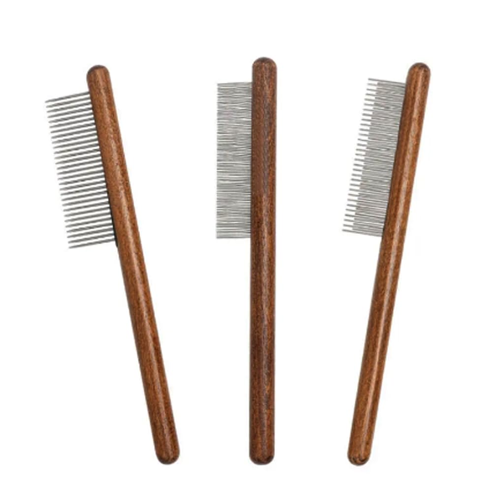 LAKYMIE 3Pcs Flea Comb Pet Comb for Cat Dog Flea Lice Stain Remover Pet Combs for Removing Flea Egg Pet Grooming Tool