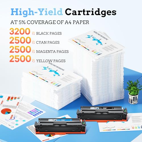 LxTek 219X Toner 219 with Chip 219A Compatible Black for HP 219X Toner Set Original for HP Color LaserJet Pro MFP 3302FDWG for HP Color LaserJet Pro MFP 3302SDWG 3302FDW 3202DW 3302 (Pack of 4)