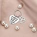 Tritiara Pet Memorial Gift Keychain For Dogs Cats personalized -Loss Of Pet Sympathy DIY Crafts Keepsake -No Longer By My Side Forever In My Heart Cat Remembrance Jewelry Keyrings