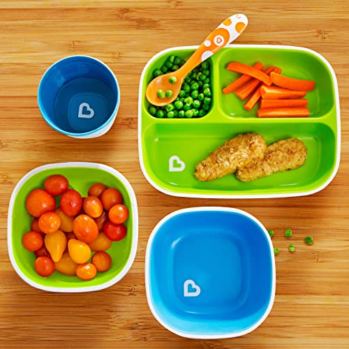 Munchkin Splash Toddler Dining Set Includes Divided Plates, Bowls and