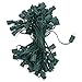 HLO Lighting C9 Light Strings | 100' Green Cord with 12