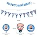 66Pcs Boss Baby Party Supplies Set,Happy Birthday Banner,Boss Baby Balloons,Tablecloth,Plate,Napkins,Blowouts,Pennant,Baby Boss Birthday Party Decoration and Children Carnival Party Supplies Decoration Baby Shower Party DIY