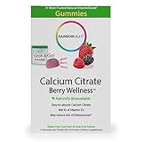 Rainbow Light - Calcium Citrate Berry Wellness - Chewable Gummy Calcium Supplement; 500mg Calcium, 400 IU Vitamin D3; Supports Calcium Absorption, Tooth and Bone Growth and Health - 30-Pack Box