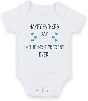 personalised fathers day baby vest