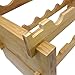 Sorbus® 3-Tier Stackable Bamboo Wine Rack — Classic Style Wine Racks for Bottles — Perfect for Bar, Wine Cellar, Basement, Cabinet, Pantry, etc. (2-Tier)