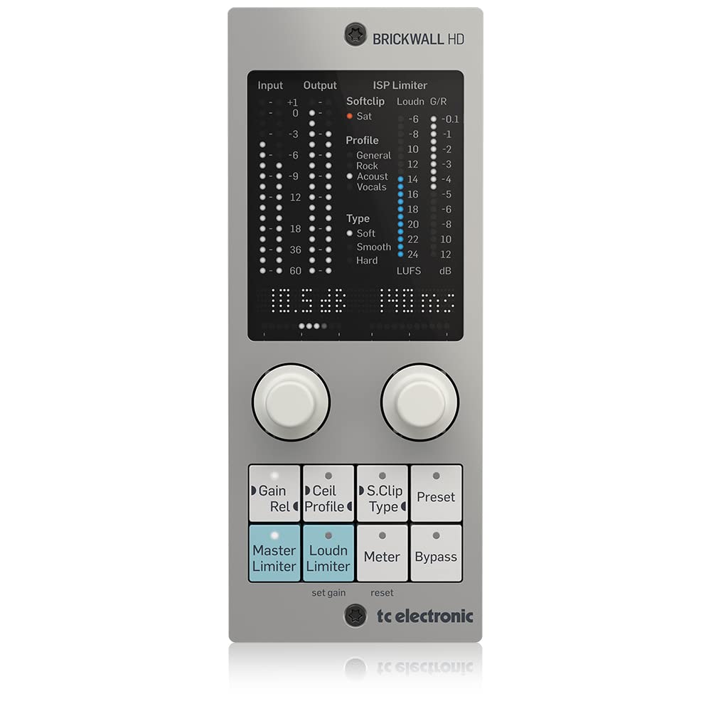 TC Electronic BRICKWALL HD NATIVE/BRICKWALL HD-DT Mastering Brickwall Limiter Plug-In with Optional Hardware Interface, Compatible with PC and Mac