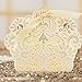 100pcs Wedding Party Favor Boxes,Lace Candy Boxes Laser Cut Boxes Cajitas Para Dulces for Wedding Bridal Shower Baby Shower Birthday Party(Gold)