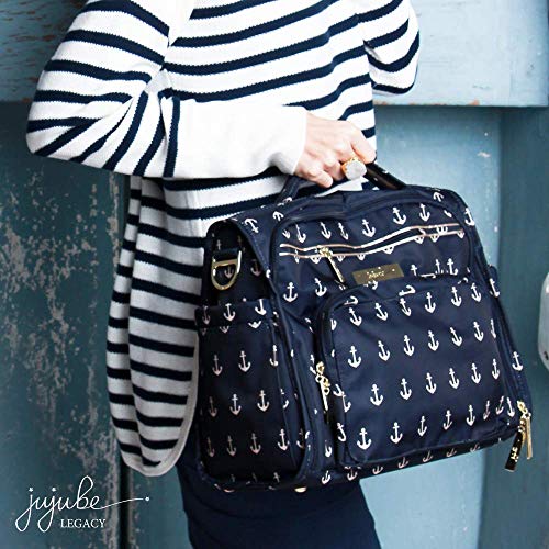 JuJuBe B.F.F Multi-Functional Convertible Diaper Backpack/Messenger Bag, Nautical Collection - The Admiral