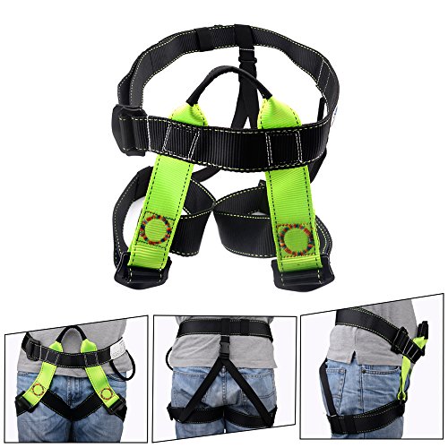 Brightfour Climbing Harness, Half Body Beginner Harness, Safety Belt Harness for Mountaineering Fire Rescuing Rock Climbing Tree Climbing Roof Working by