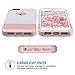 ULAK iPhone 5S Case, iPhone 5 Case,iPhone SE Case, Slim Fit Protection Case Hybrid Scratch Resistant Hard Back Cover Shock Absorbent TPU Bumper Protective Case (Rose Gold Minimal Stripes)