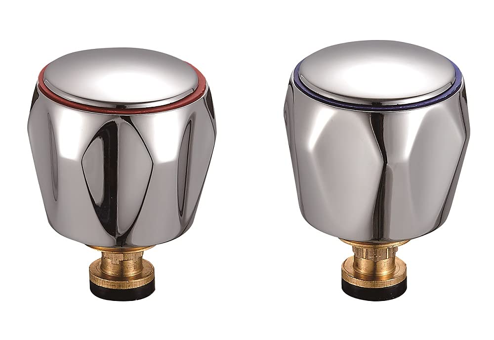 KEDWILL® Tap Revivers Kit 1/2” Contract Standard Basin Sink Taps Mixers Heads Handles Valves Cartridges (Hot & Cold) Replacement for 1/2" Taps (2 Pack/Pair)